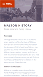 Mobile Screenshot of maltonhistory.info