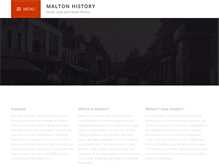 Tablet Screenshot of maltonhistory.info
